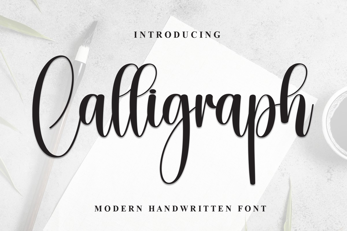 Schriftart Calligraph