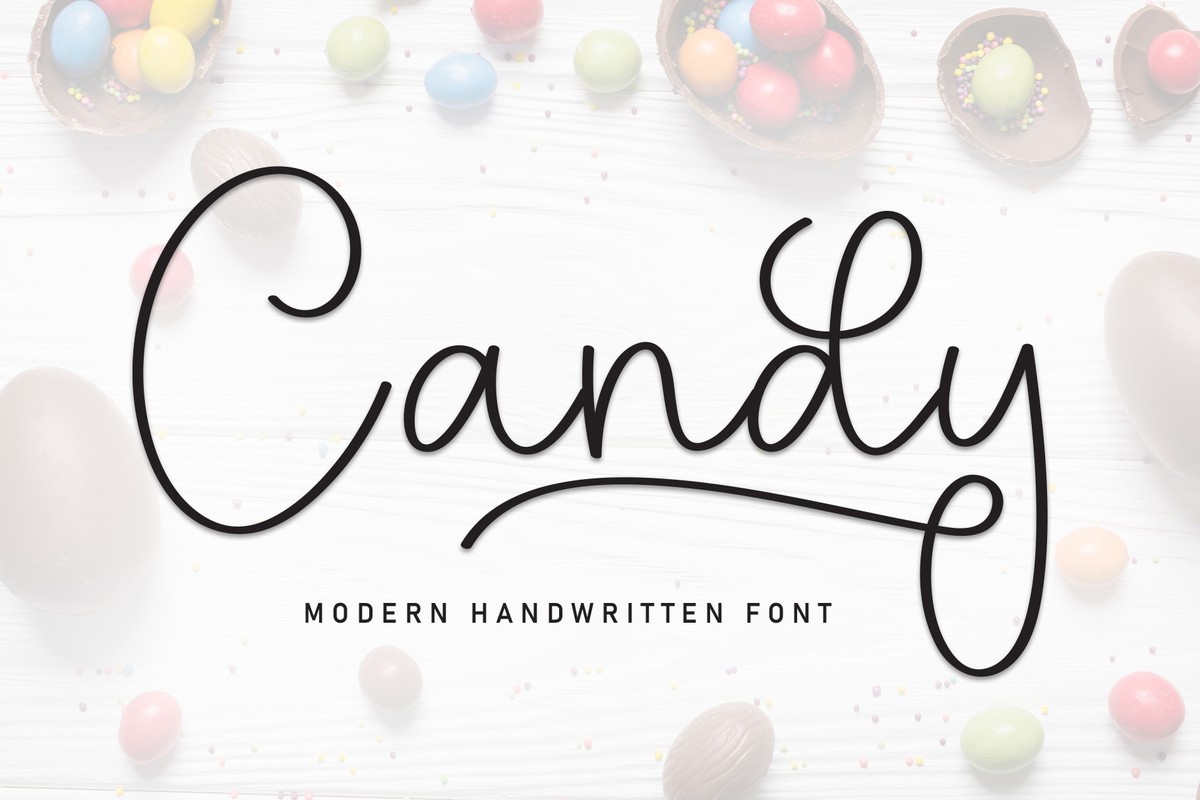 Schriftart Cаndy