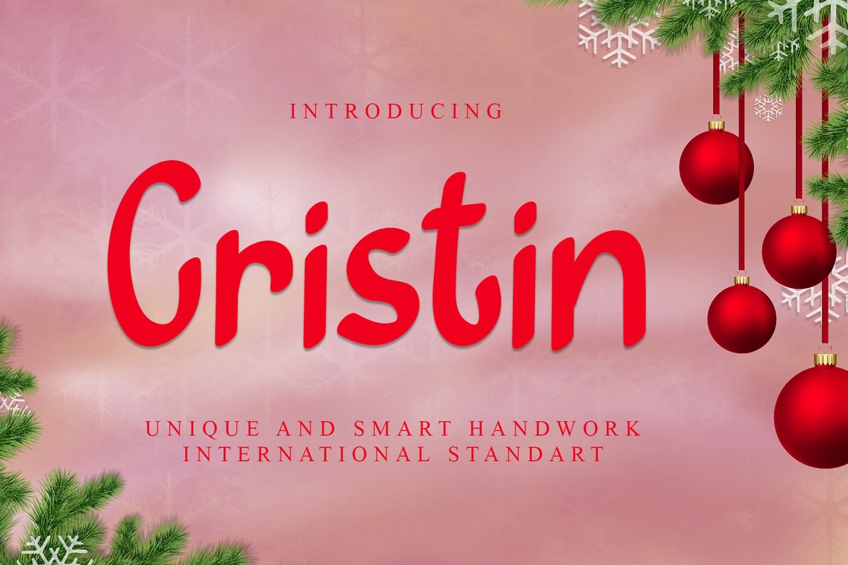 Schriftart Cristin