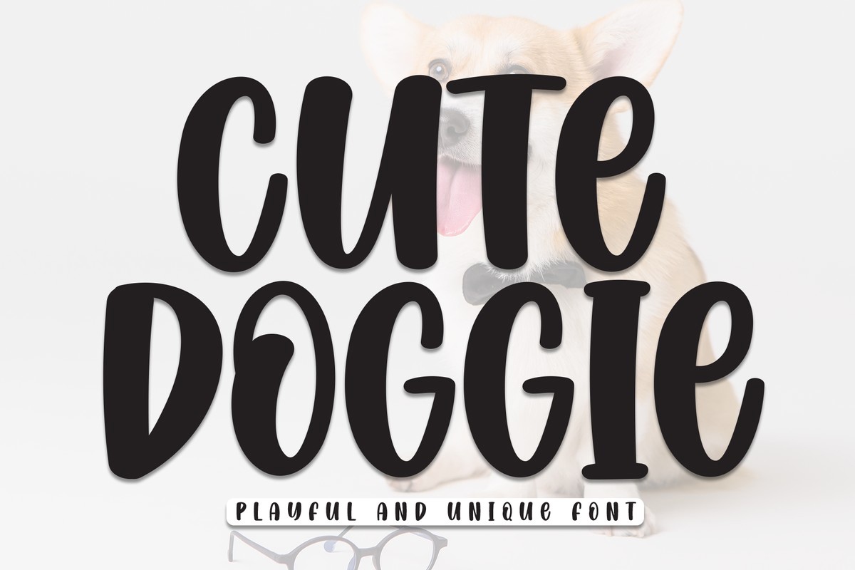 Schriftart Cute Doggie