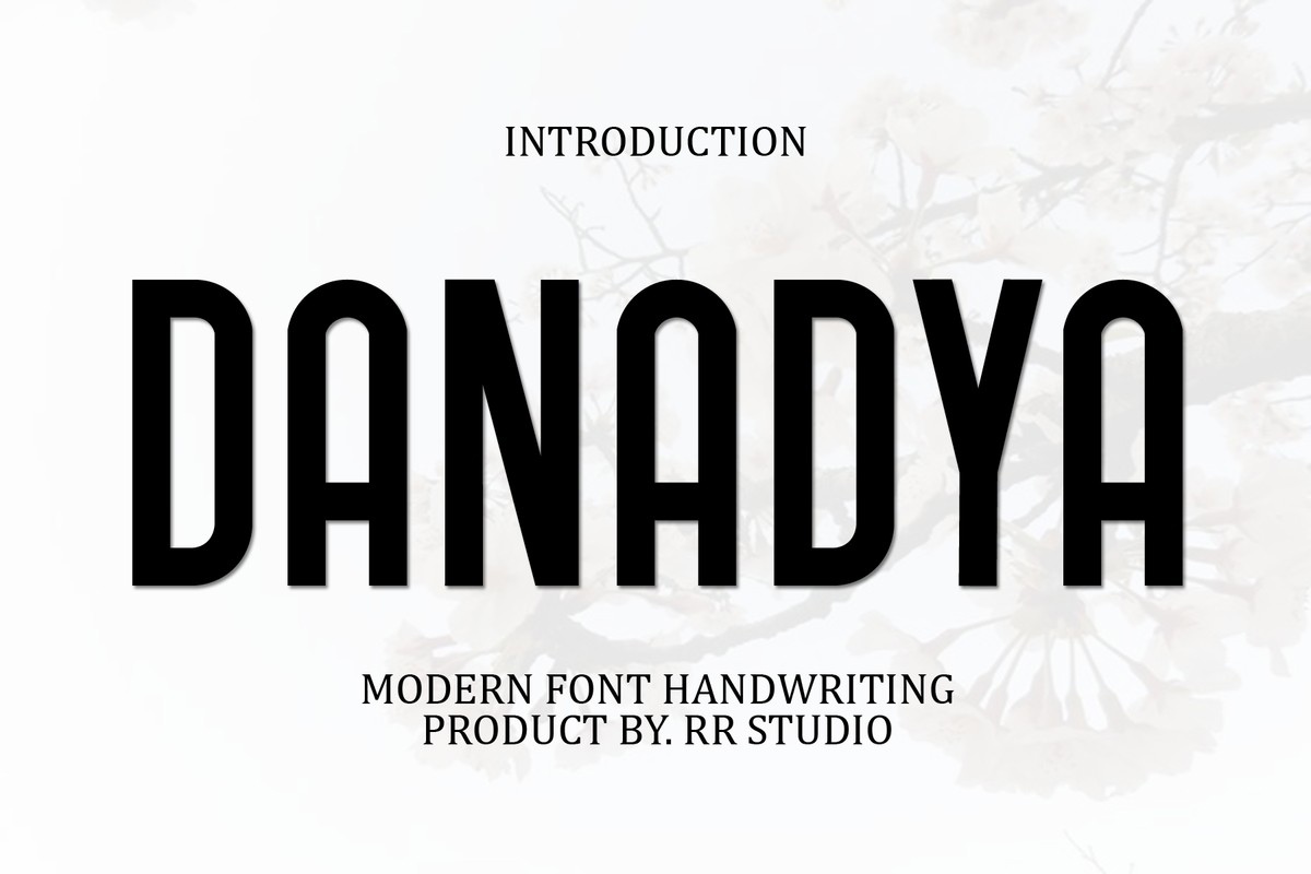 Schriftart Danadya