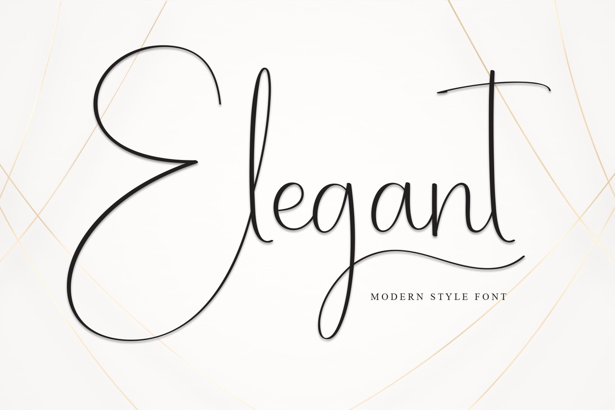 Schriftart Elegant