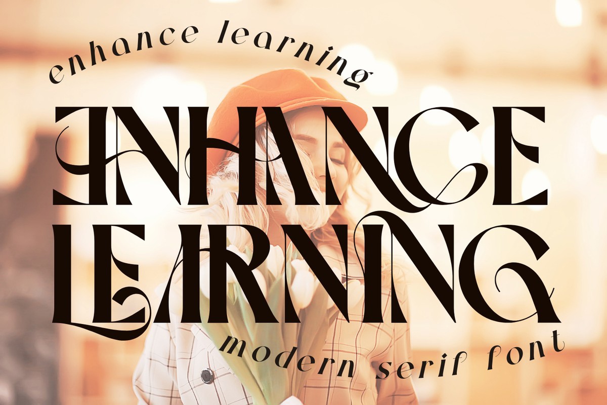 Schriftart Enhance Learning