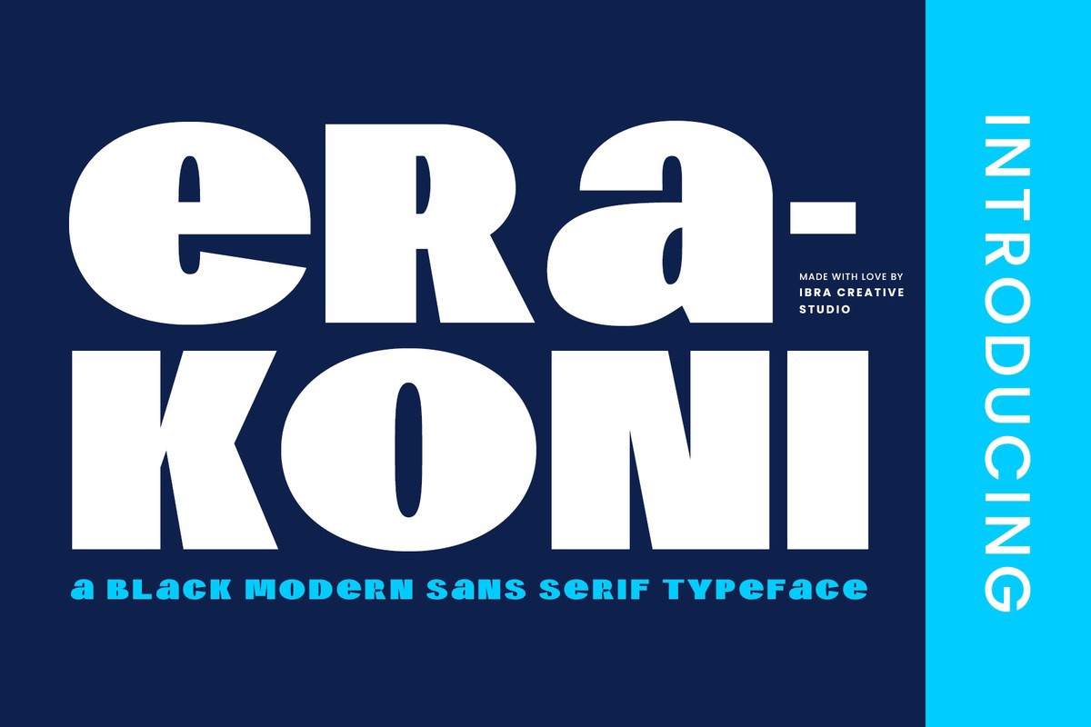 Schriftart Erakoni