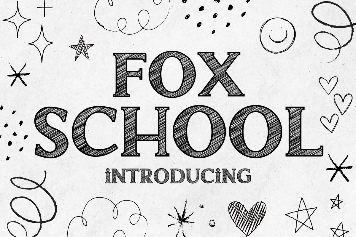 Schriftart Fox School