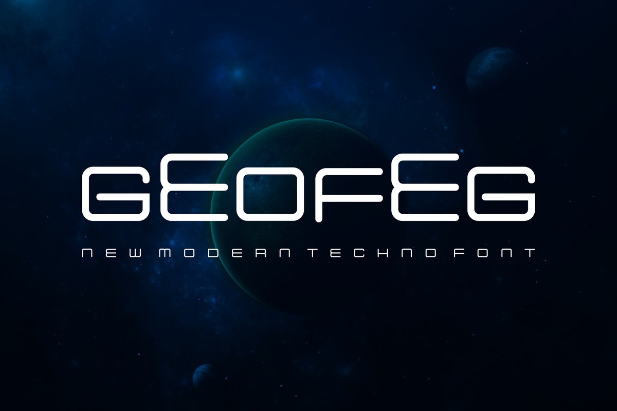 Schriftart Geofeg