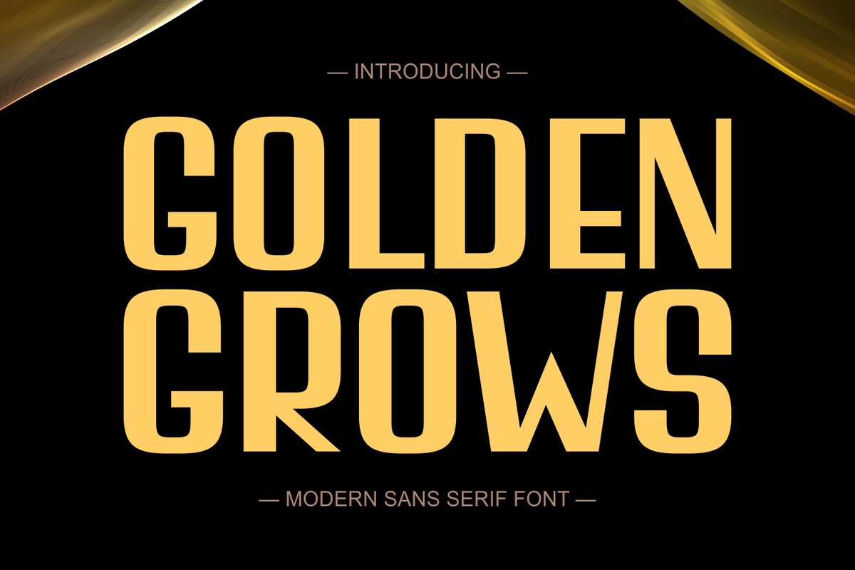 Schriftart Golden Grows