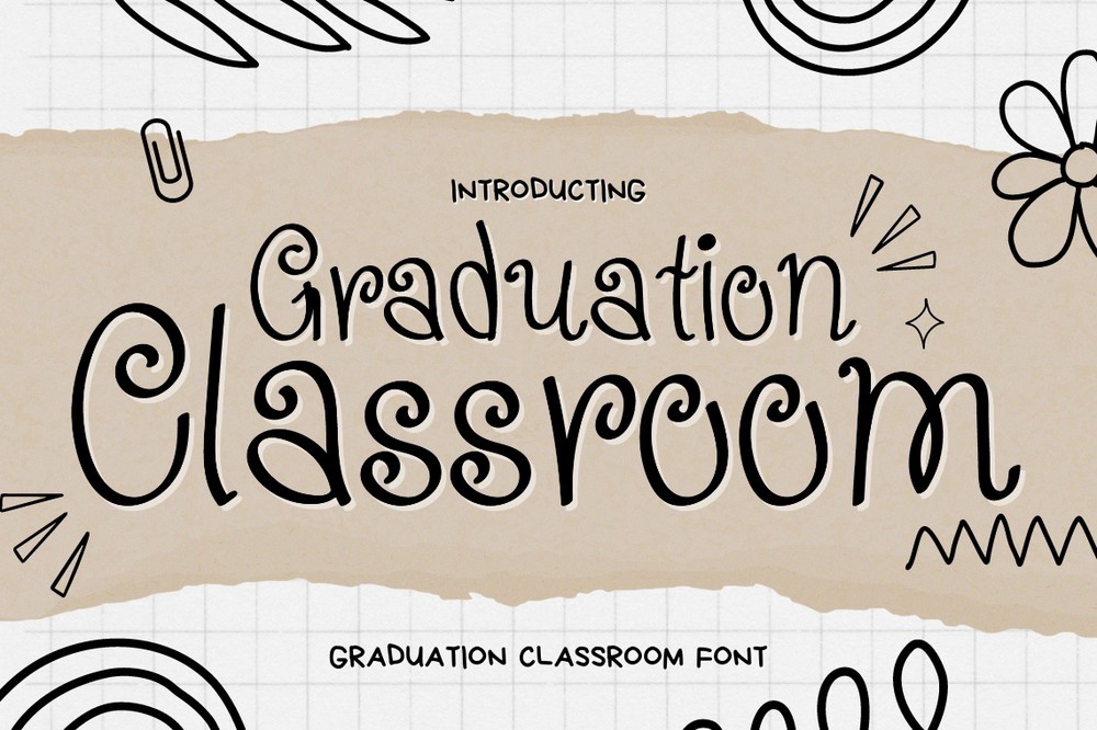 Schriftart Graduation Classroom