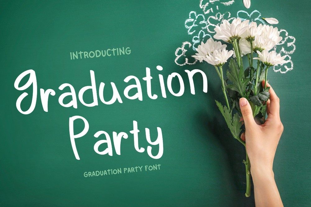 Schriftart Graduation Party