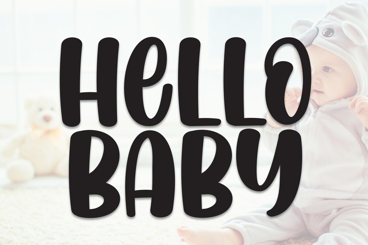 Schriftart Hellо Baby