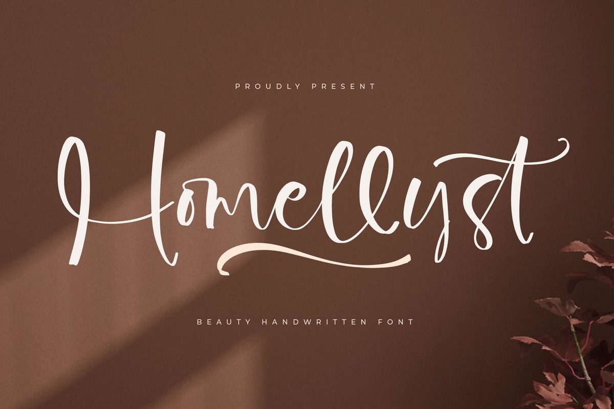 Schriftart Homellyst