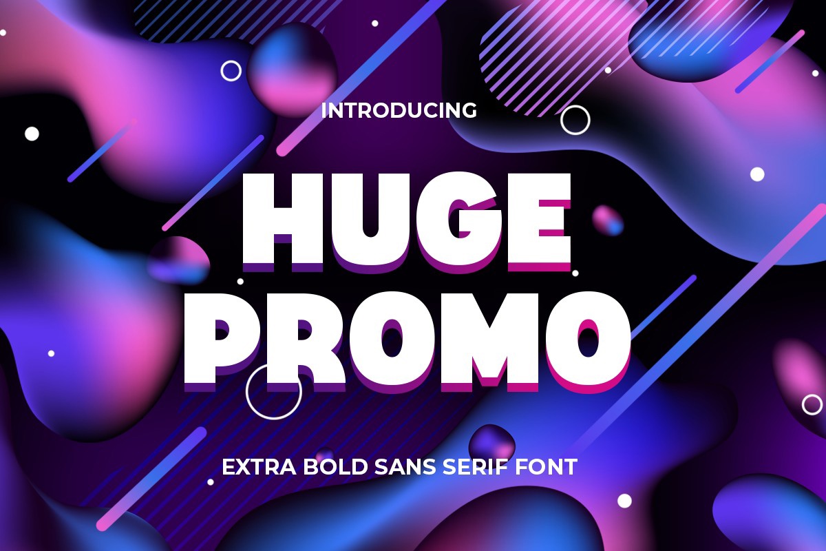 Schriftart Huge Promo