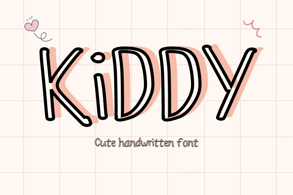 Schriftart Kiddy