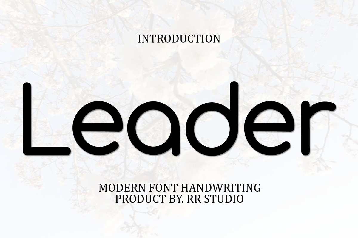 Schriftart Leader