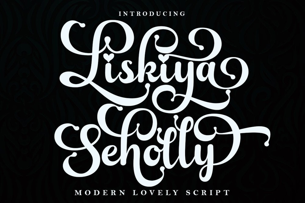 Schriftart Liskiya Seholly