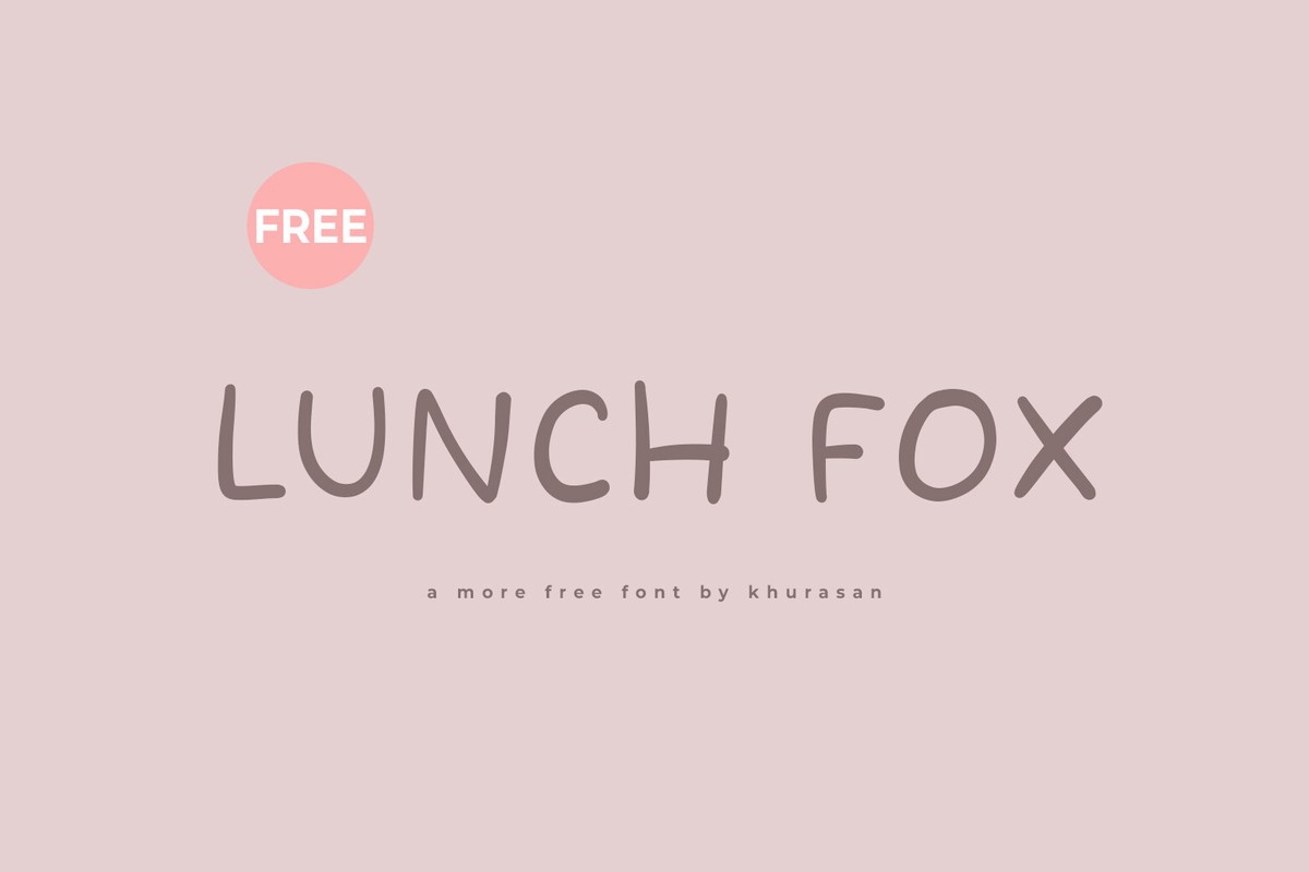 Schriftart Lunch Fox