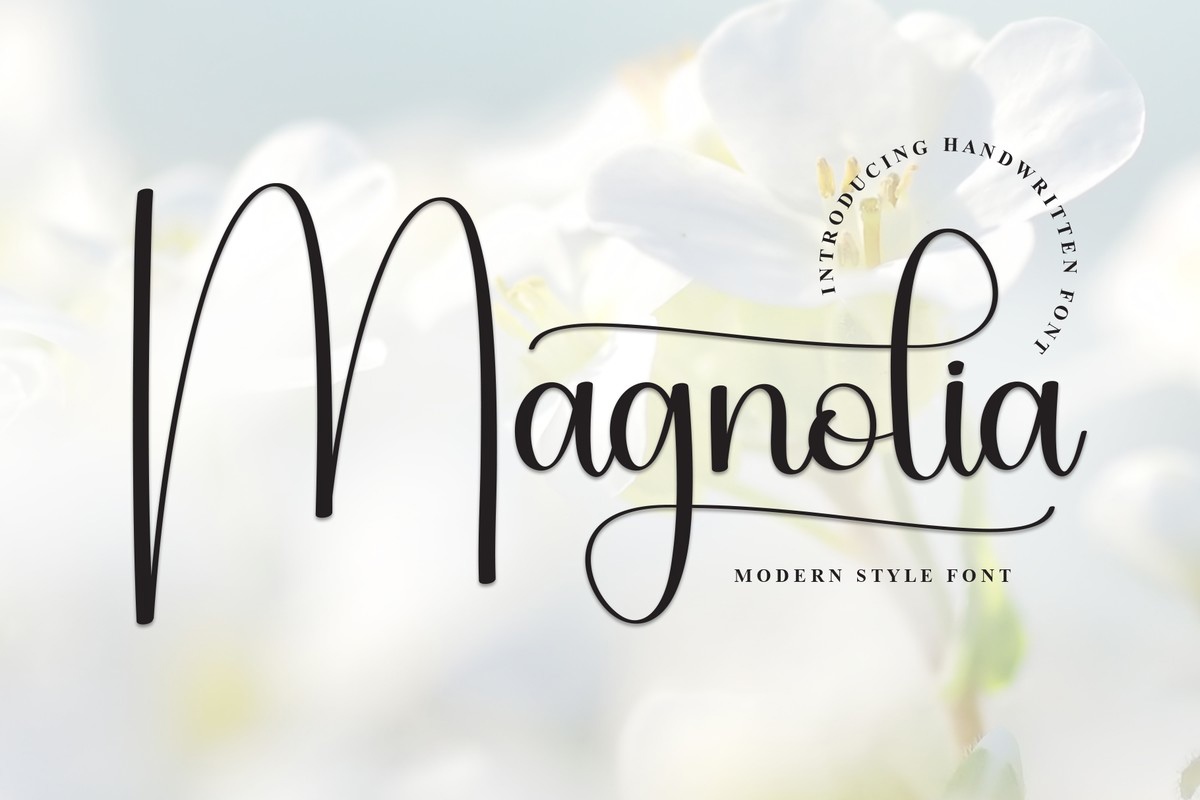 Schriftart Magnoliа