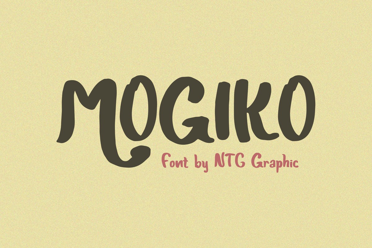 Schriftart Mogiko