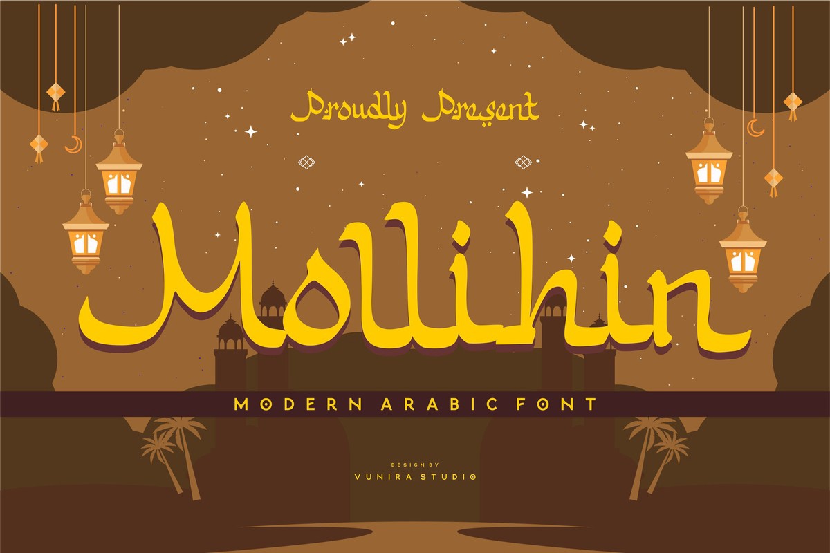 Schriftart Mollihin