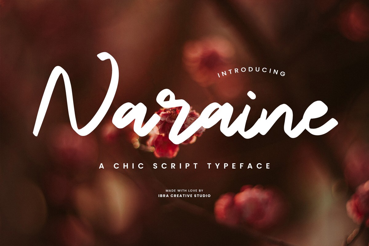 Schriftart Naraine