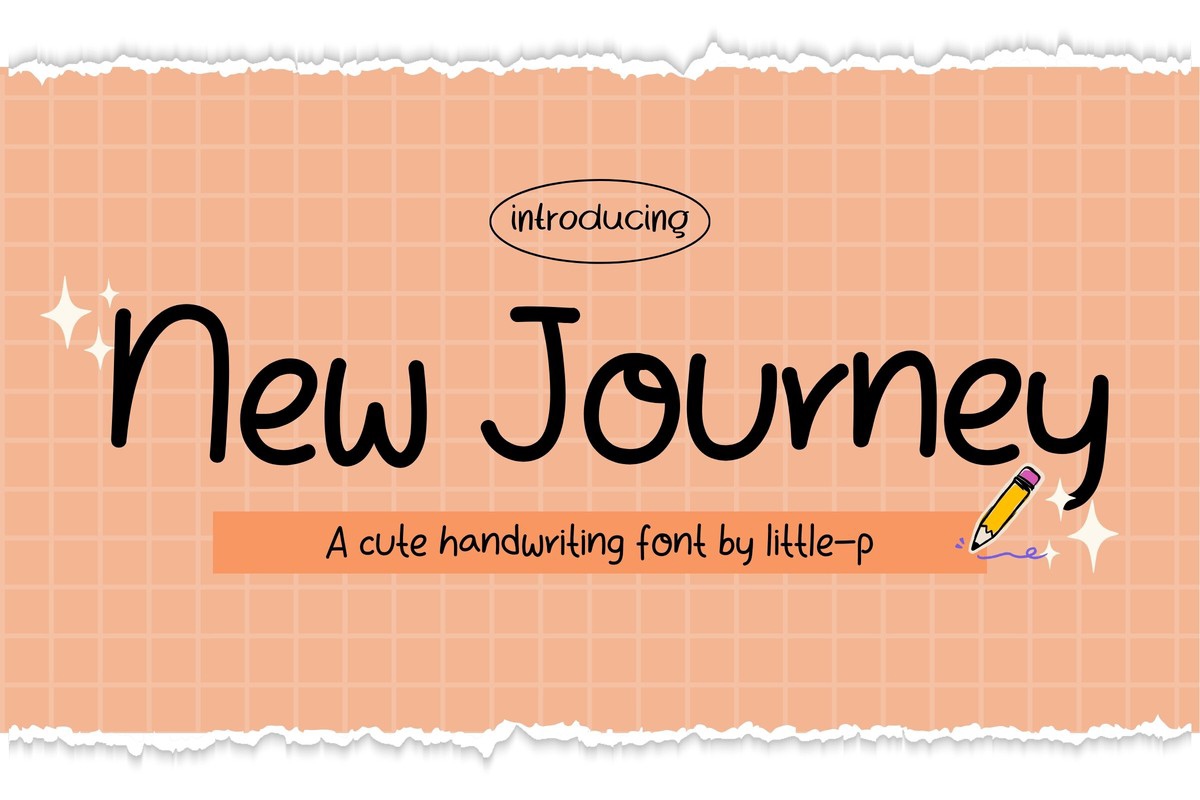 Schriftart New Journey