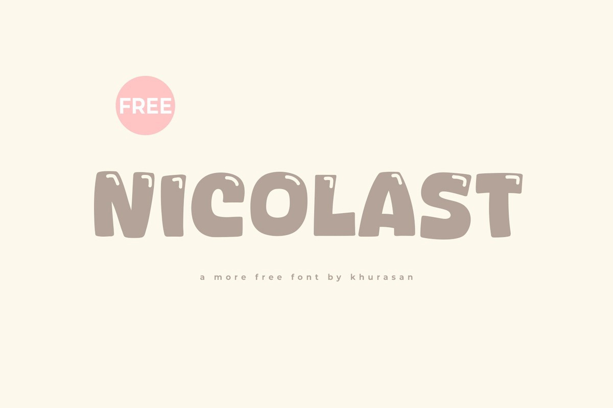 Schriftart Nicolast