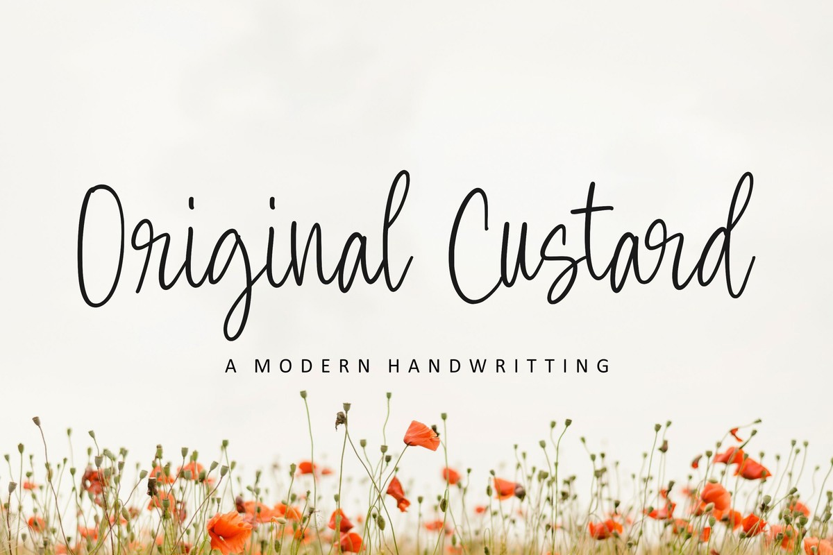 Schriftart Original Custard