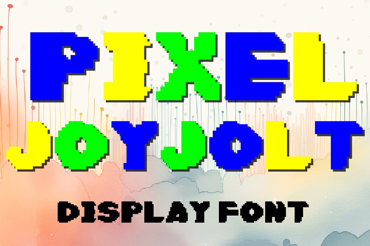 Schriftart Pixel Joyjolt