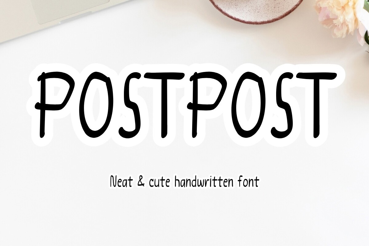 Schriftart Postpost