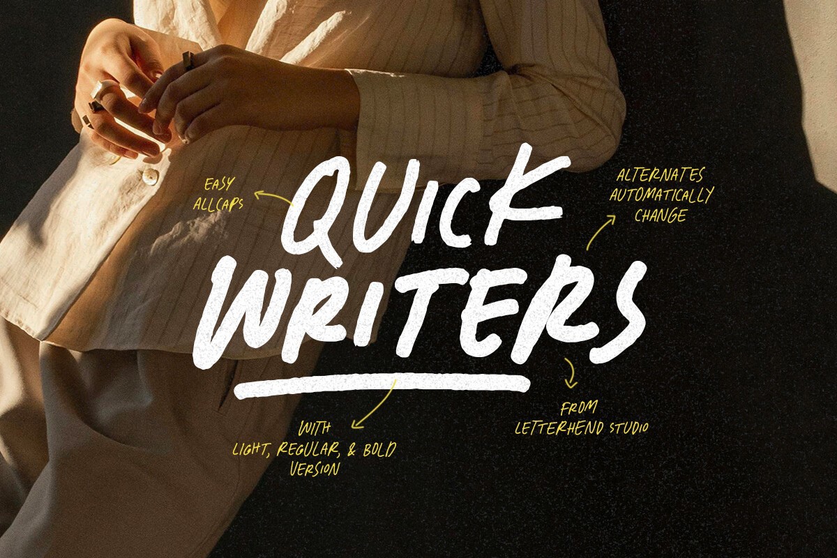 Schriftart Quick Writers