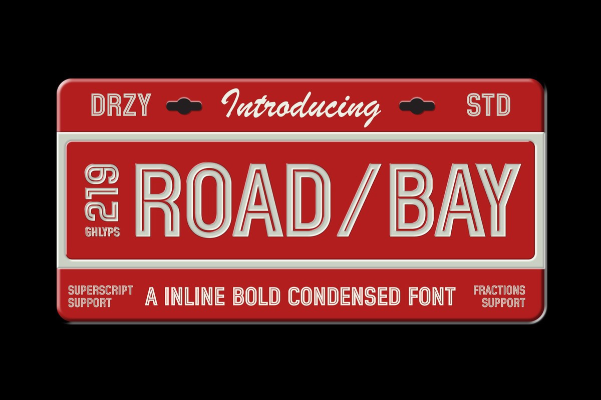 Schriftart Roadbay