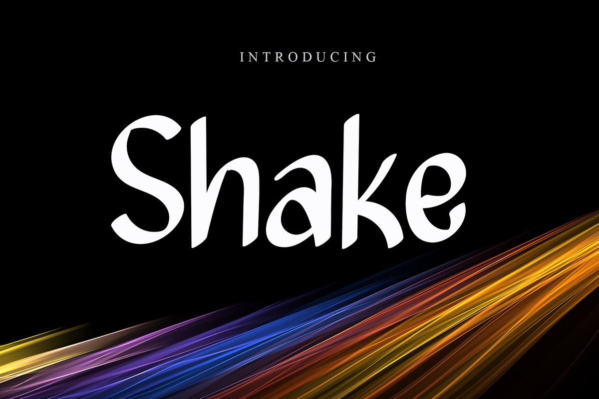 Schriftart Shake