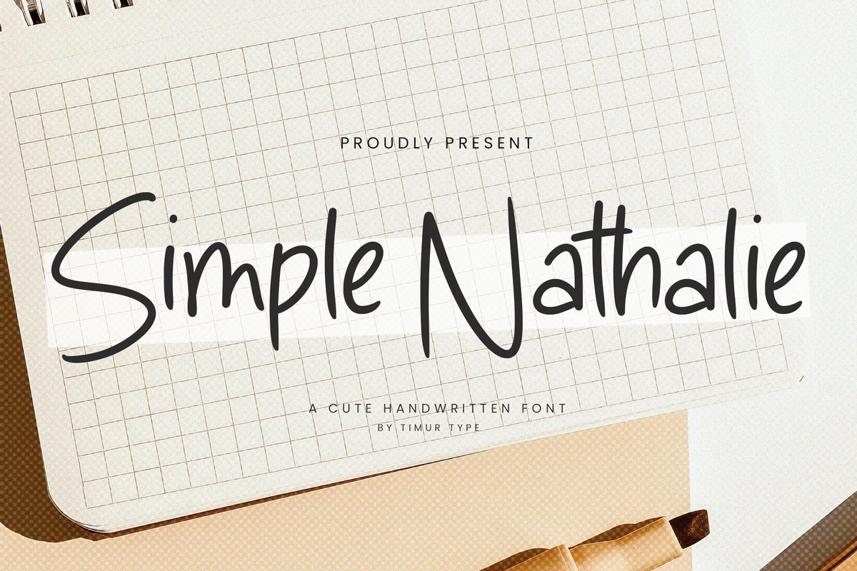 Schriftart Simple Nathalie