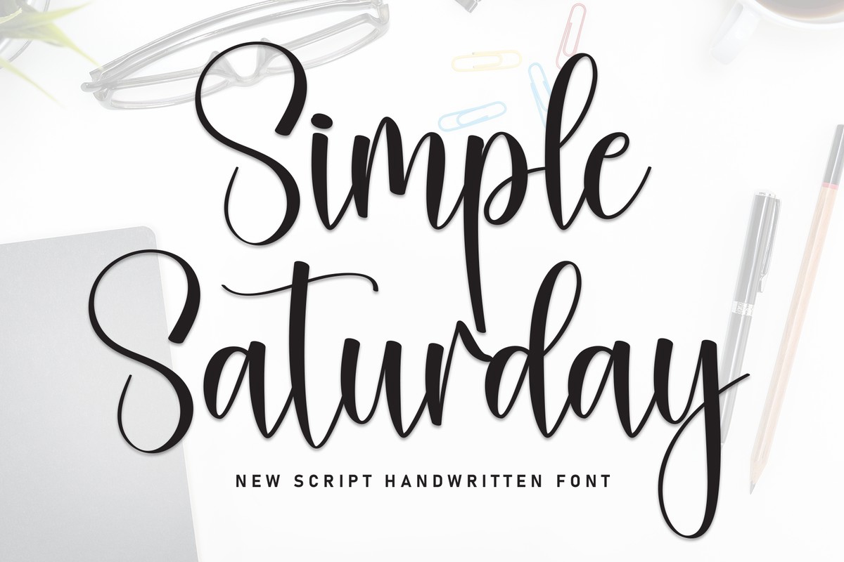 Schriftart Simple Saturday