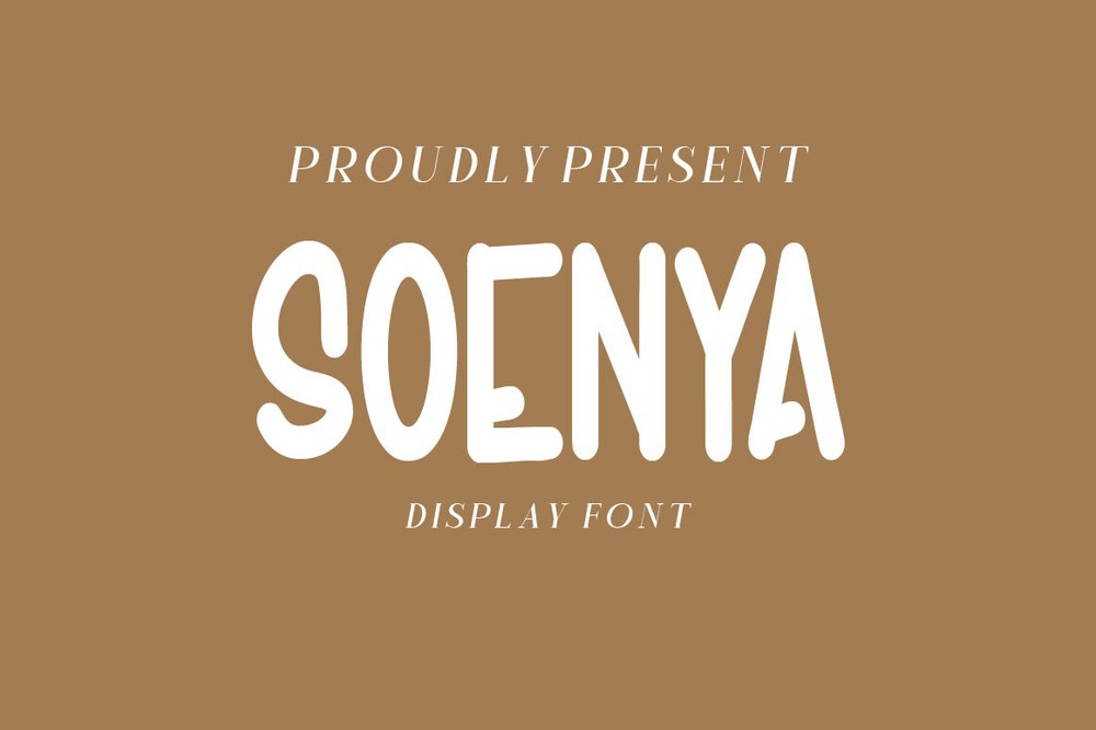 Schriftart Soenya