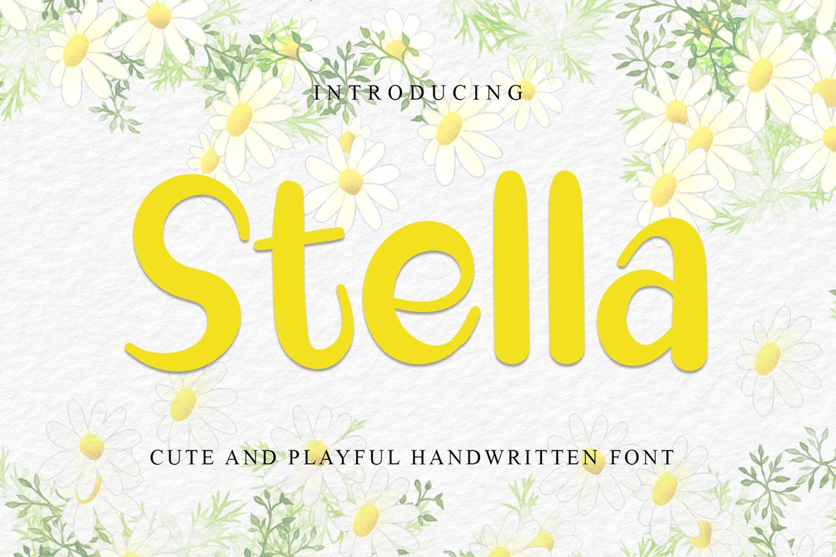 Schriftart Stella