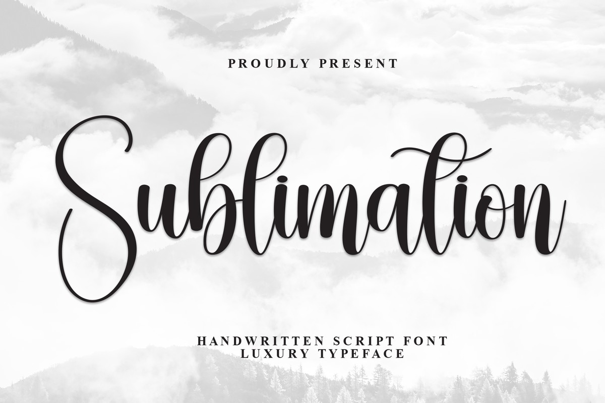 Schriftart Sublimatiоn