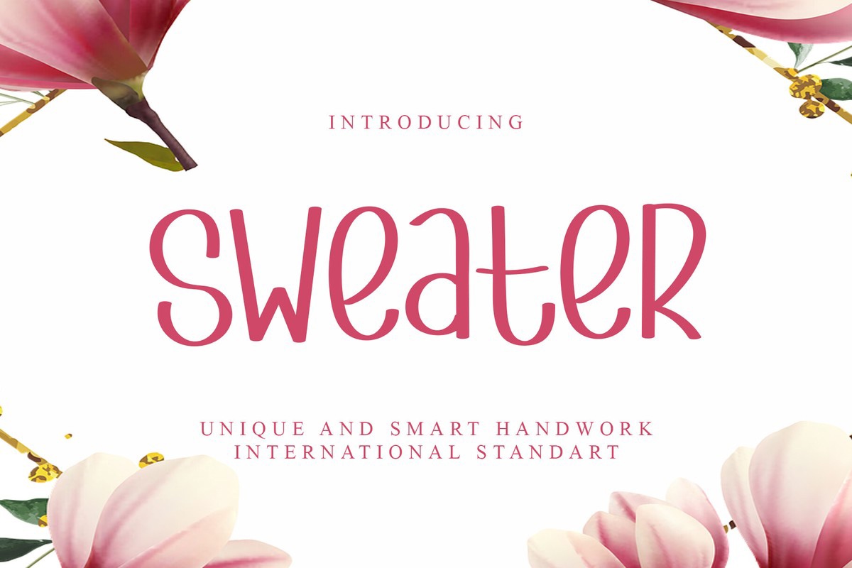 Schriftart Sweater