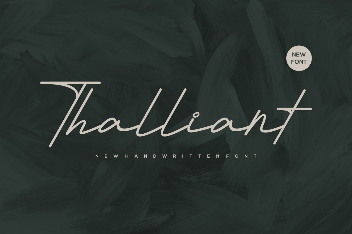 Schriftart Thalliant