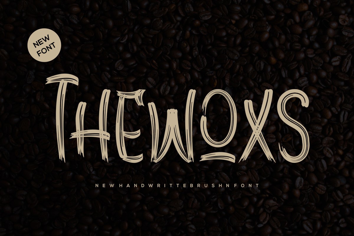 Schriftart Thewoxs