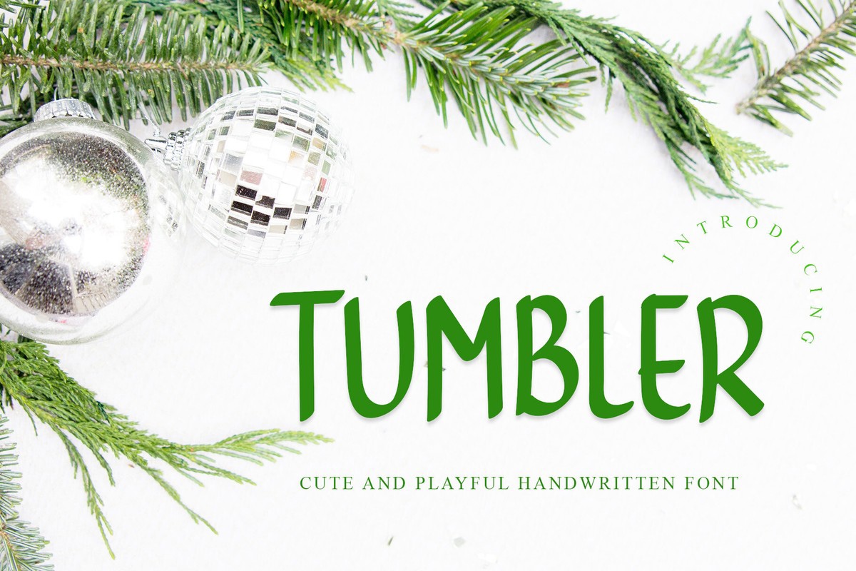 Schriftart Tumble