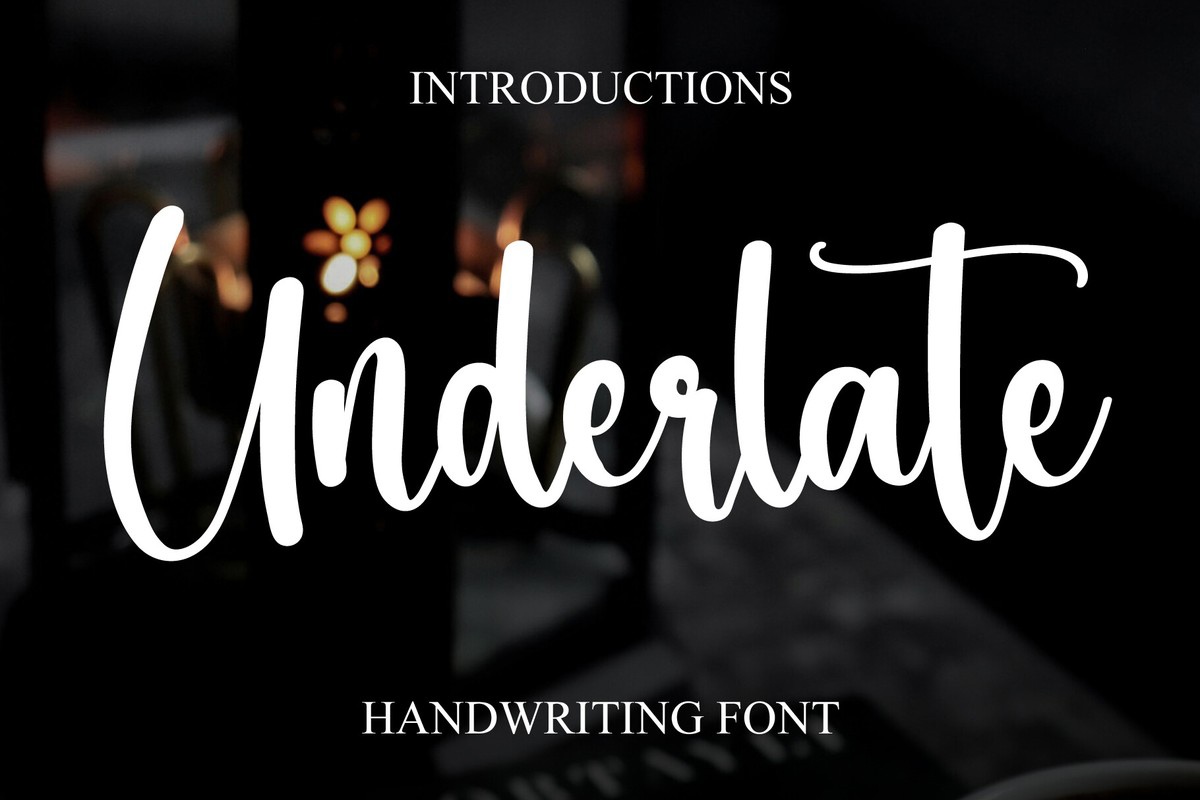 Schriftart Underlate