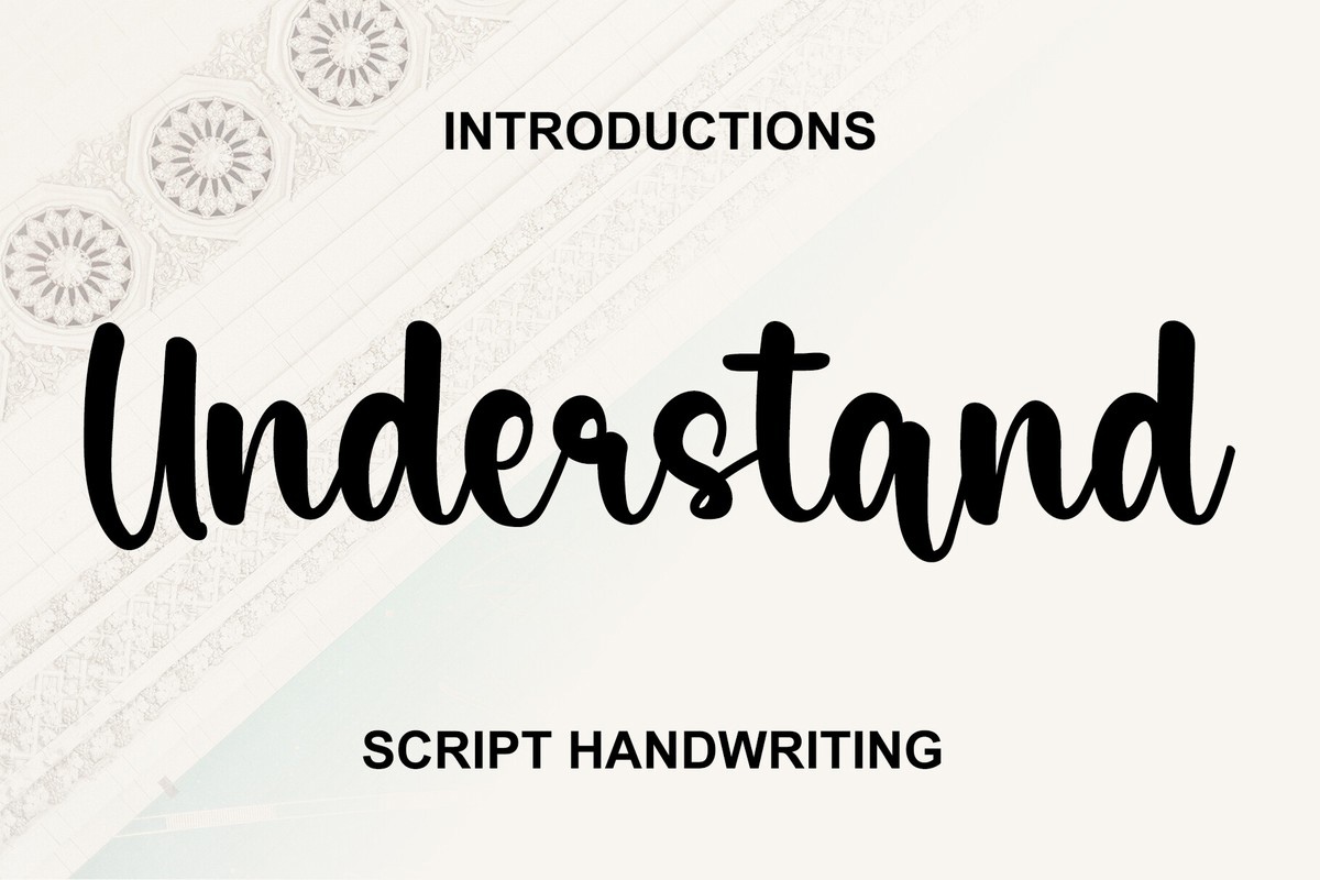 Schriftart Understand