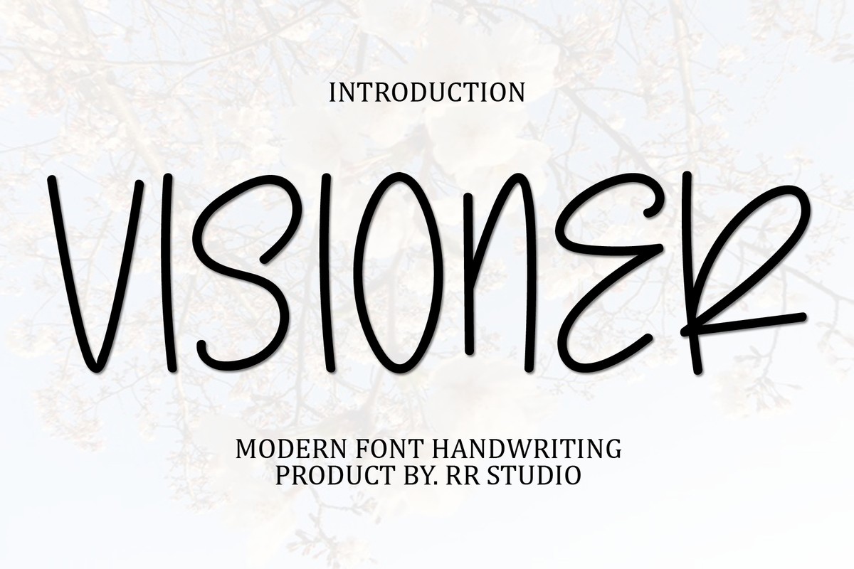 Schriftart Visioner