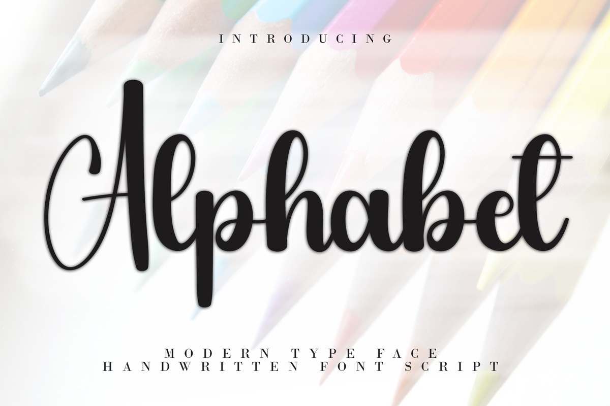 Schriftart Alphabеt