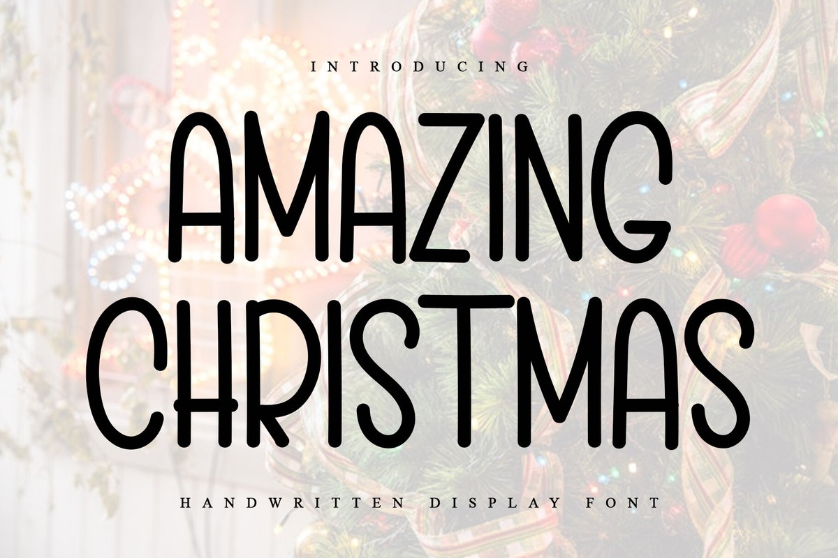 Schriftart Amazing Christmas