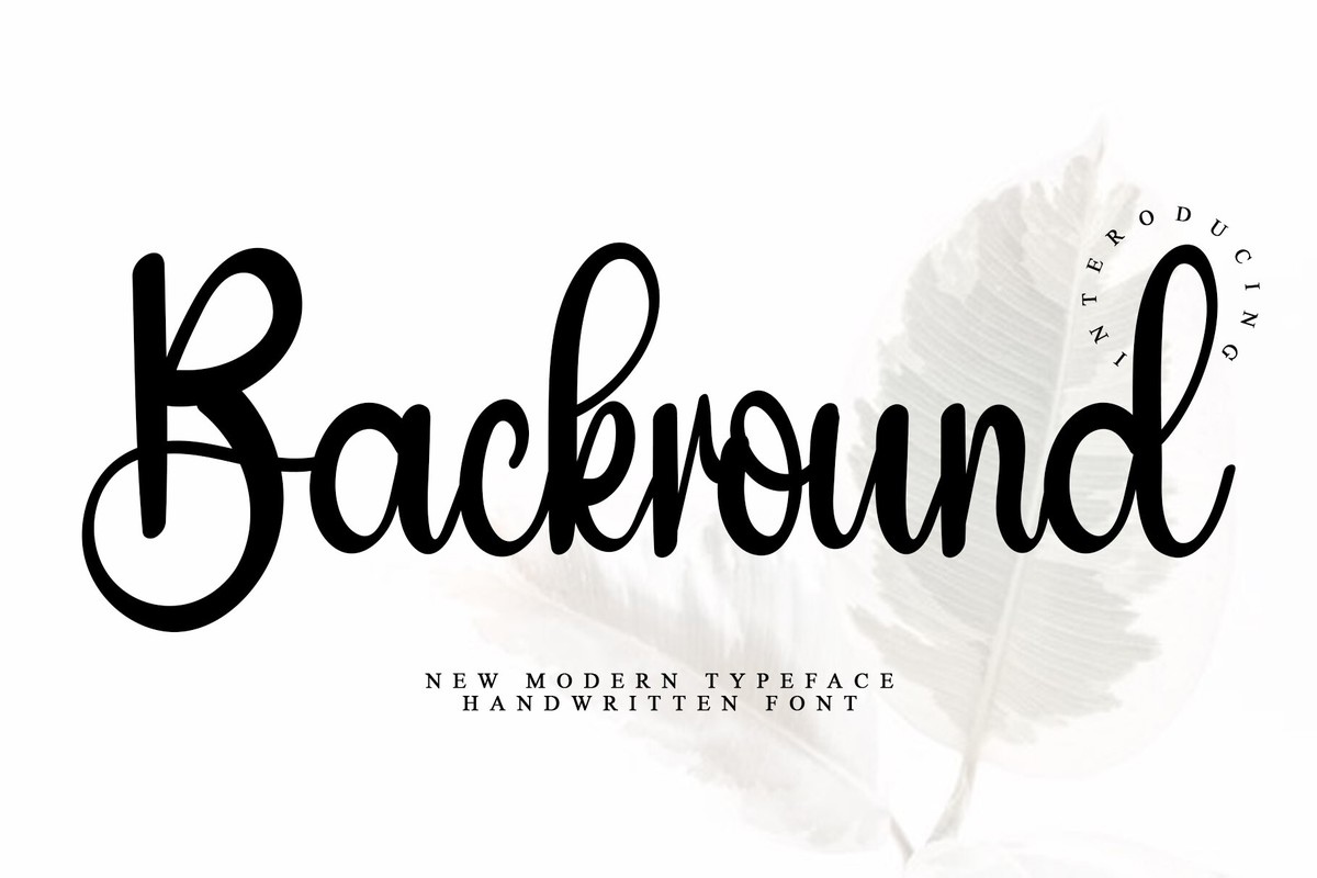 Schriftart Background