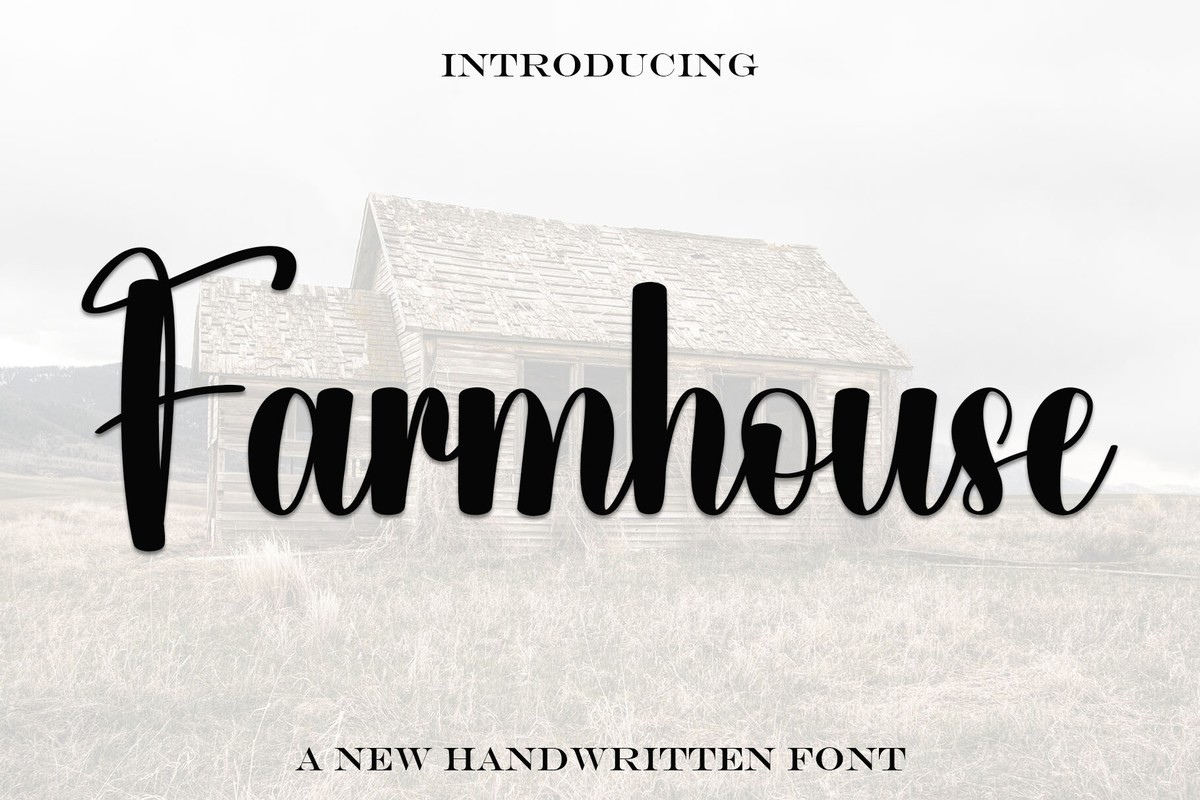 Schriftart Farmhousе