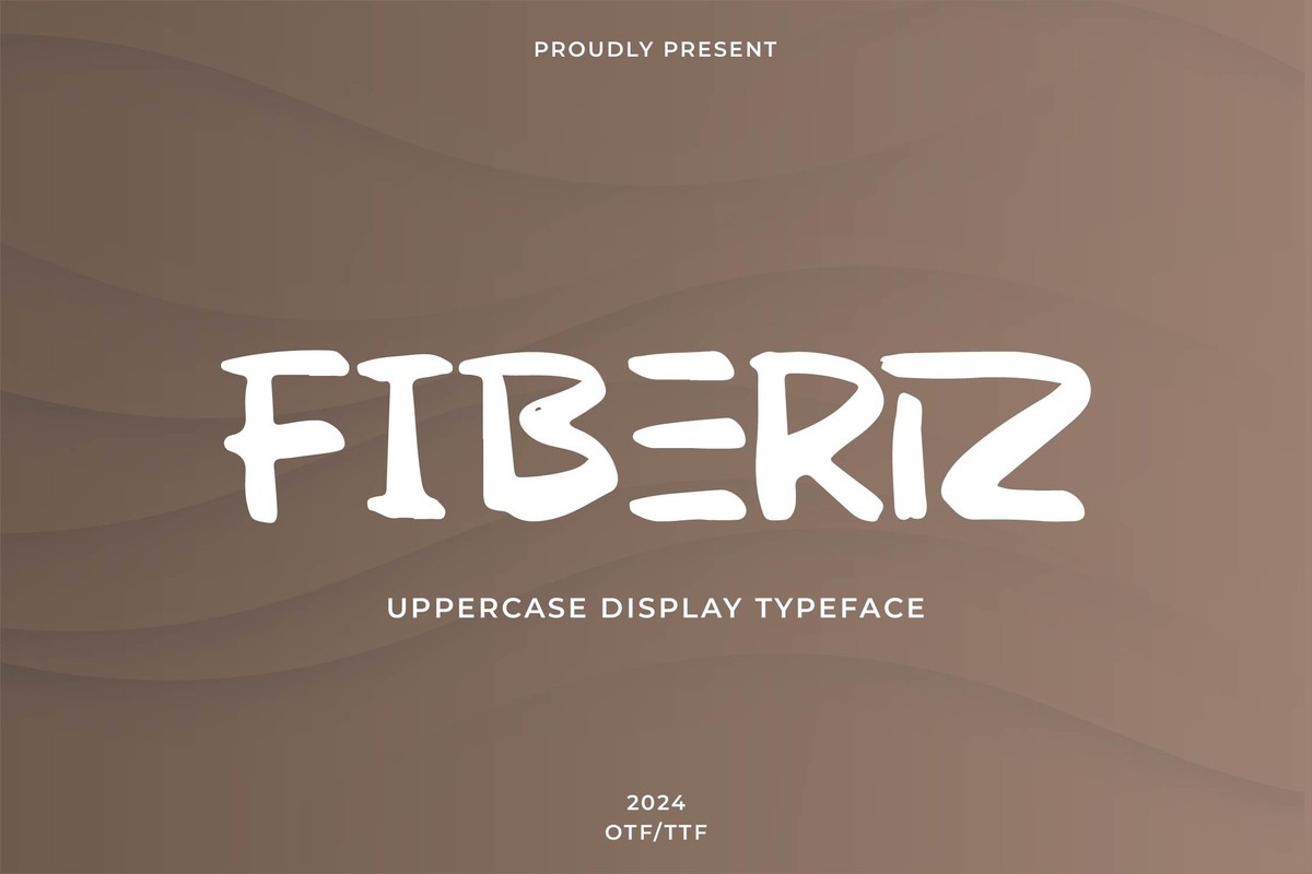 Schriftart Fiberiz