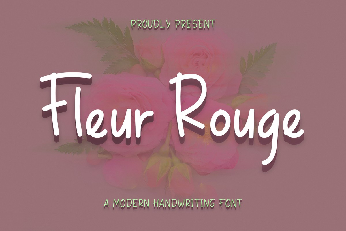 Schriftart Fleur Rouge